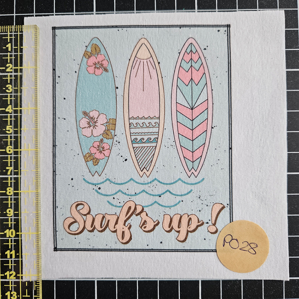 P028 - Patch - 11cm - Surf´s up! - 11cm - 2 €